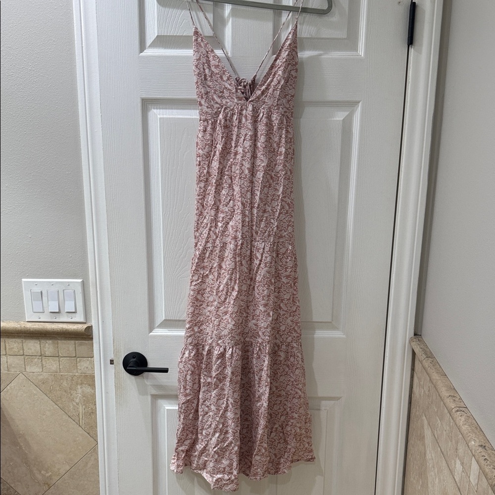 Millibon Pink Floral Maxi Dress